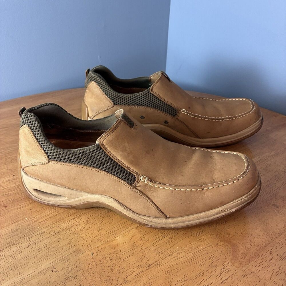 Cole Haan Country Slip-Ons Tan Leather Mesh Mens Shoes Size 13M